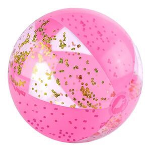 H2O Go Glitter Fusion Beach Ball 16.1" Diameter Pink Gold Beach Pool Party Game